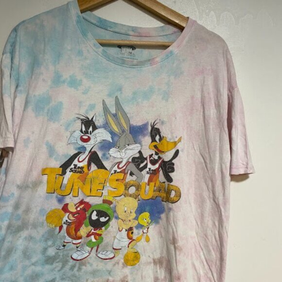 Space Jam A New Legacy Tune Squad Women's Tie-Dye Graphic T-Shirt Size M/M - Picture 3 of 7